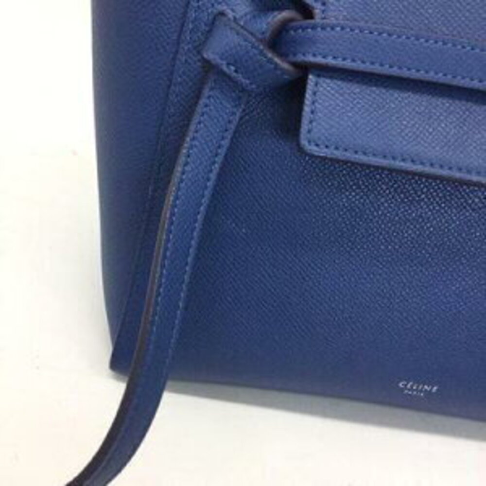 Celine Belt Bag Blue Leather Handbag Shoulder - Picture 6 of 15